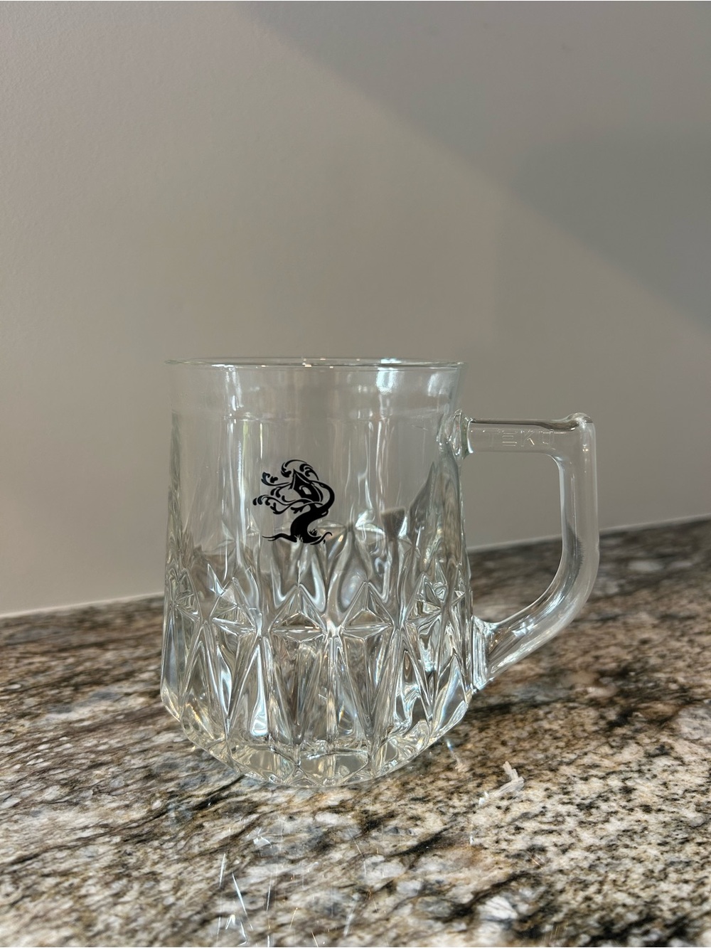 Tree House Brewing Clear Limited Edition Pressed Glass Heavy Mug with Decorative
